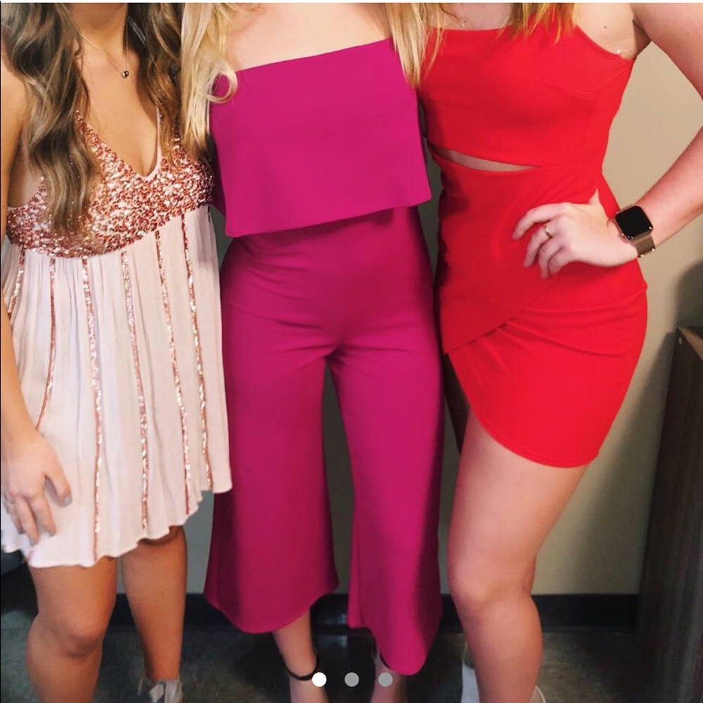 BLUEBLUSH Pink Pantsuit